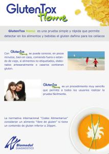 GlutenTox Home es una prueba simple y rápida que