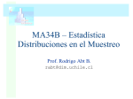 MA34B – Estadística Distribuciones en el Muestreo - U