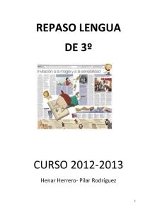 repaso lengua de 3º curso 2012-2013