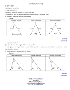 TRIANGULO ( APUNTE Y EJERCICIOS )