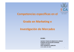 Competencias específicas en el Grado en Marketing e Investigación