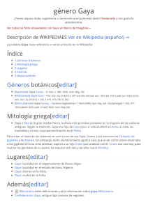 género Gaya