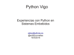 Experiencias con Python en sistemas embedidos