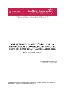 marketing en la gestión de las pyme productoras y comercializadoras