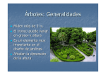 Generalidades sobre Árboles empleados en Jardinería