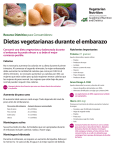 Dietas vegetarianas durante el embarazo