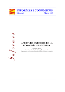 Apertura exterior de la econom&iacute;a aragonesa