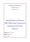 Lipodistrofia en Pacientes HIV/SIDA bajo Tratamiento