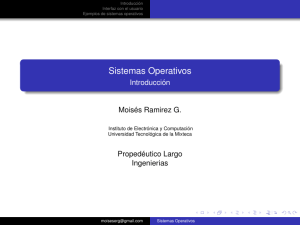 Sistemas Operativos - Universidad Tecnológica de la Mixteca