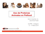 Uso de Proteinas Animales en Petfood