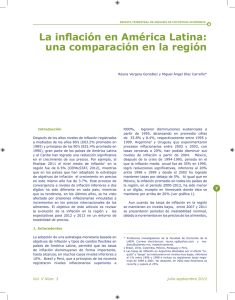 La inflación en América Latina: una comparación en la