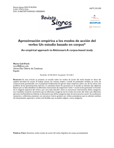 Aproximación empírica a los modos de acción del verbo: Un estudio