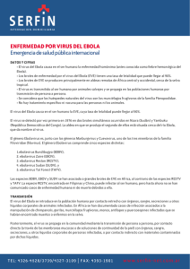 ENFERMEDAD POR VIRUS DEL EBOLA Emergencia de salud