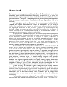 Honestidad