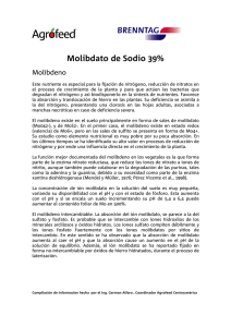 Molibdato de Sodio 39%