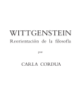 Wittgenstein. La `reorientación de la filosofía`