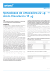 Monodiscos de Amoxicilina 20 mg Ácido Clavulánico 10 mg