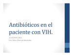 Antibióticos en el paciente con VIH.