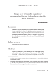 Frege y el proyecto logicista*, una revolución en - Revistas