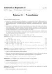 Matemáticas Especiales II Práctica 11 — Probabilidades
