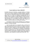 Cuenta Satélite de Cultura 2008-2011