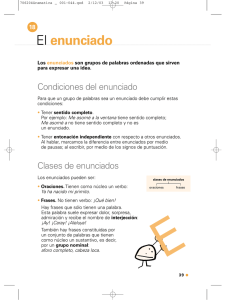 El enunciado