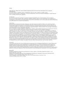 parálisis del tercer par como primera manifestación de metástasis