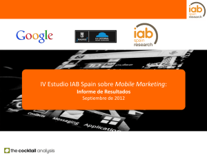 IV Estudio IAB Spain sobre Mobile Marketing