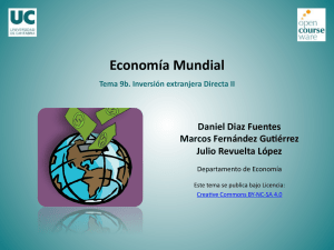 Economía Mundial. Tema 9b. Inversión extranjera Directa II