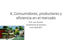 Consumidores, productores y eficiencia en el mercado
