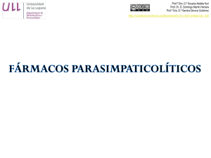Tema 8. Parasimpaticolíticos
