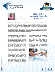 Economía y cooperativismo de cara al 2017
