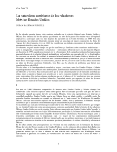 La naturaleza cambiante de las relaciones México