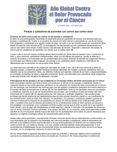 Parejas y cuidadores de pacientes con c&aacute;ncer que sufren dolor