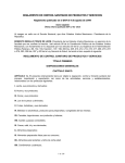 Reglamento de Control Sanitario de Productos y Servicios
