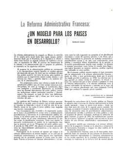 La Reforma Administrativa Francesa