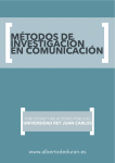 MÉTODOS DE INVESTIGACIÓN EN COMUNICACIÓN