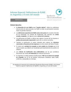 Definiciones de PyME