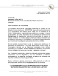 Carta abierta de la CONATRIB al Presidente de la República