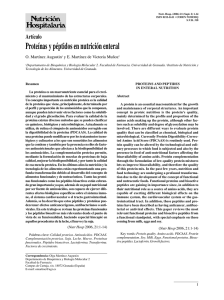 Proteínas y péptidos en nutrición enteral - SciELO España