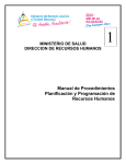 Manual de Procedimientos Planificación y Programación de