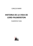 La historia de la vida de Lord Palmerston