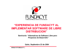 experiencia de fundacyt al implementar