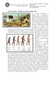 guía de materia unidad prehistoria y primeras