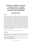 Reformas económicas, inversión extranjera - E