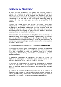 Auditoría de Marketing.