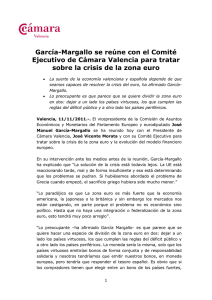 García-Margallo se reúne con el Comité Ejecutivo de Cámara