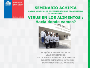 SEMINARIO ACHIPIA VIRUS EN LOS ALIMENTOS : Hacia donde