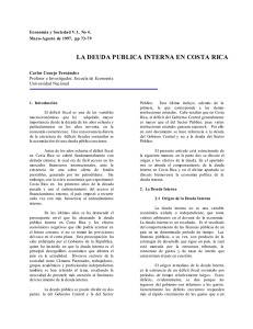 Economía y Sociedad V - Situación fiscal de Costa Rica