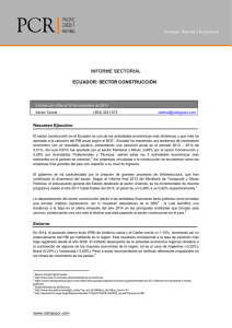 ecuador informe sectorial ecuador: sector